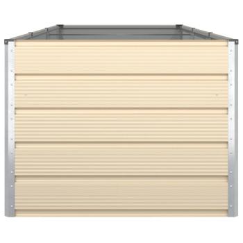 Pflanzkübel Elfenbein 195 x 100 x 45 cm Verzinkter Stahl