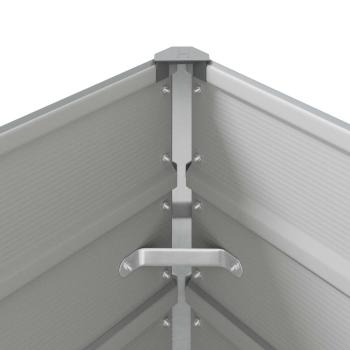 Pflanzkübel Hellgrau 195 x 100 x 45 cm Verzinkter Stahl