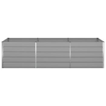 Pflanzkübel Hellgrau 195 x 100 x 45 cm Verzinkter Stahl