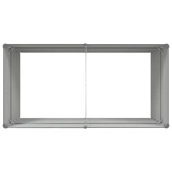 Pflanzkübel Anthrazit 195 x 100 x 45 cm Verzinkter Stahl