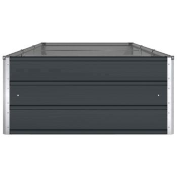 Pflanzkübel Anthrazit 195 x 100 x 45 cm Verzinkter Stahl