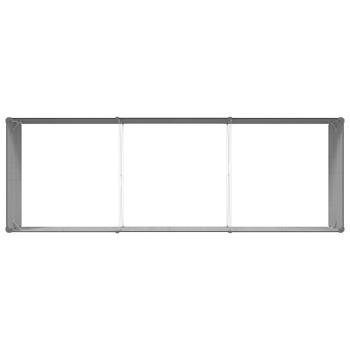 Pflanzkübel Anthrazit 195 x 100 x 45 cm Verzinkter Stahl