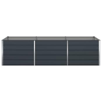 Pflanzkübel Anthrazit 195 x 100 x 45 cm Verzinkter Stahl