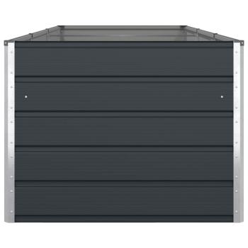 Pflanzkübel Anthrazit 195 x 100 x 45 cm Verzinkter Stahl