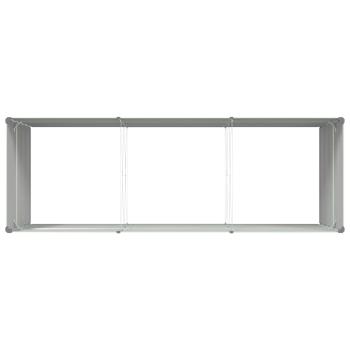 Pflanzkübel Pastellgrün 195 x 100 x 45 cm Verzinkter Stahl