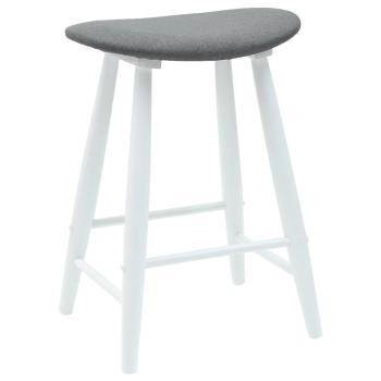 Esszimmerstühle 2 pcs Weiß 46 x 37 x 63 cm Massives Gummiholz