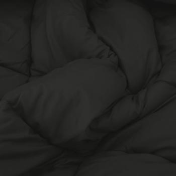 Ganzjahresbettdecke Schwarz und Anthrazit 220 x 240 cm