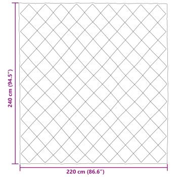 Ganzjahresbettdecke Schwarz und Anthrazit 220 x 240 cm