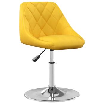 Esszimmerstühle 6 Stk. Drehbar Senfgelb Samt