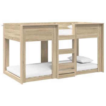 Etagenbett für Kinder Sonoma-Eiche 100 x 200 cm Holzwerkstoff