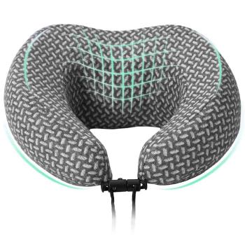 Kopfkissen mit Kissen Grau 30 x 28 x 14 cm Polyester