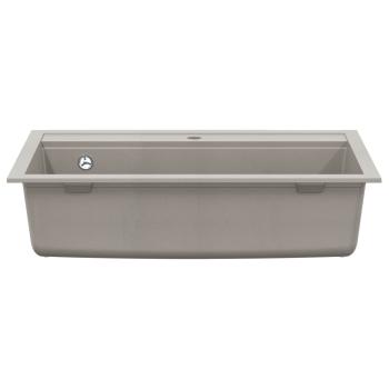 Waschbecken Grau 795 x 505 mm 80% Quarz und 20% Harz