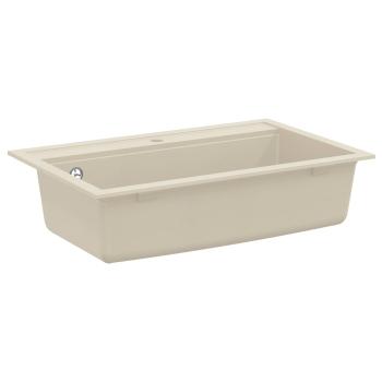 ARDEBO.de - Waschbecken Beige 795 x 505 mm 80% Quarz und 20% Harz