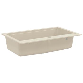 Waschbecken Beige 795 x 505 mm 80% Quarz und 20% Harz