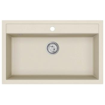 Waschbecken Beige 795 x 505 mm 80% Quarz und 20% Harz