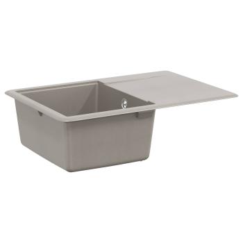 ARDEBO.de - Waschbecken Grau 670 x 460 mm 80% Quarz und 20% Harz