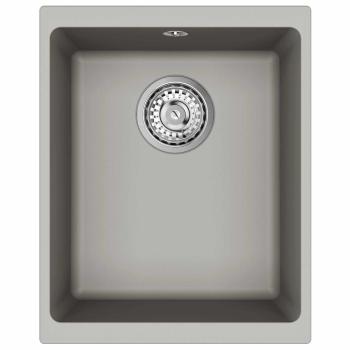 Waschbecken Grau 370 x 460 mm 80% Quarz und 20% Harz