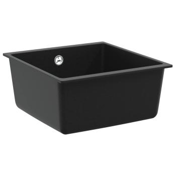 Waschbecken 80% Quarz und 20% Harz 430 x 460 mm Schwarz