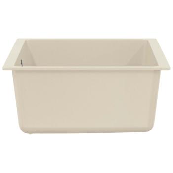 Waschbecken Beige 430 x 460 mm 80% Quarz und 20% Harz