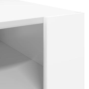 Couchtisch mit Speicher Weiß 92 x 53 x 45 cm Holzwerkstoff