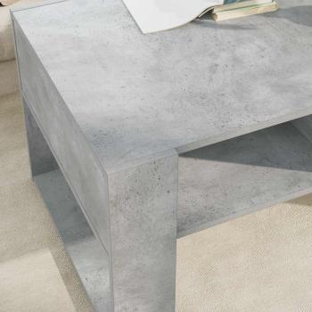 Couchtisch Beton Grau 92 x 53 x 45 cm Holzwerkstoff