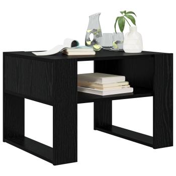 Couchtisch Schwarz Eichen-Optik 66 x 53 x 45 cm Holzwerkstoff