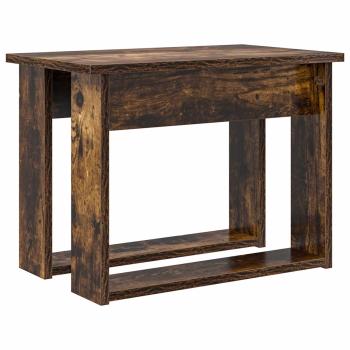 Kaffeetisch Set 2 pcs Geräucherte Eiche Holzwerkstoff