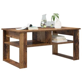 Couchtisch mit Speicher Altholz 96 x 54 x 44 cm Holzwerkstoff