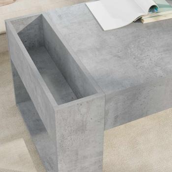 Couchtisch Beton Grau 110 x 50 x 41 cm Holzwerkstoff