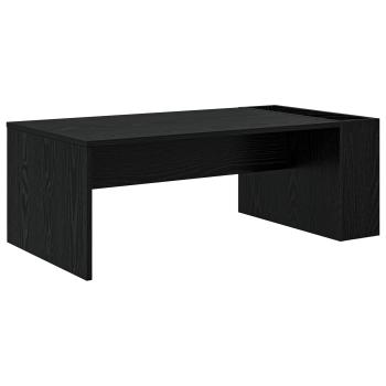 Couchtisch Schwarz Eichen-Optik 95 x 50 x 34 cm Holzwerkstoff