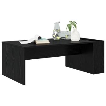 Couchtisch Schwarz Eichen-Optik 95 x 50 x 34 cm Holzwerkstoff