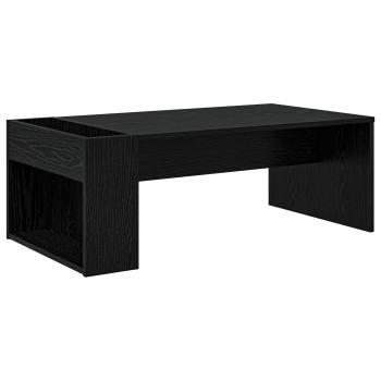 Couchtisch Schwarz Eichen-Optik 95 x 50 x 34 cm Holzwerkstoff