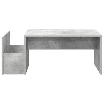Couchtisch Beton Grau 90 x 45 x 35 cm Holzwerkstoff