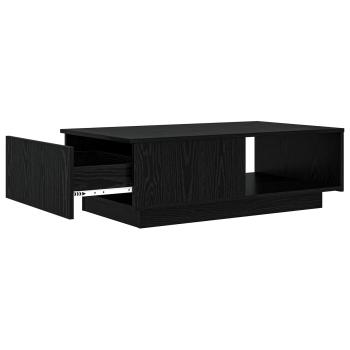 Couchtisch Schwarz Eichen-Optik 95 x 55 x 31 cm Holzwerkstoff