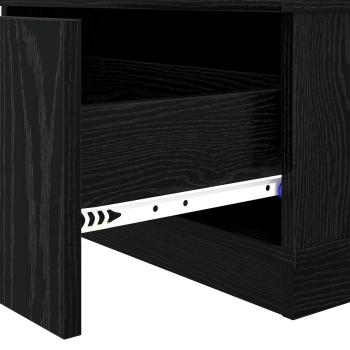 Couchtisch Schwarz Eichen-Optik 95 x 55 x 31 cm Holzwerkstoff