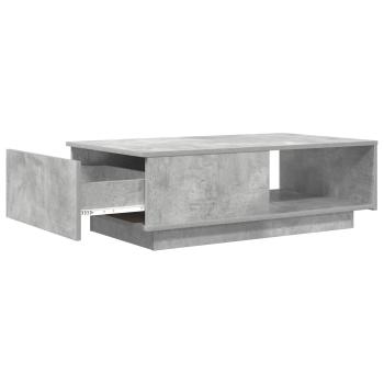 Couchtisch Beton Grau 95 x 55 x 31 cm Holzwerkstoff
