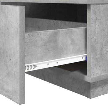 Couchtisch Beton Grau 95 x 55 x 31 cm Holzwerkstoff
