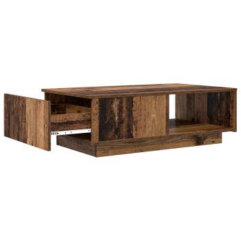 Couchtisch mit Schubladen Altholz 95 x 55 x 31 cm Holzwerkstoff