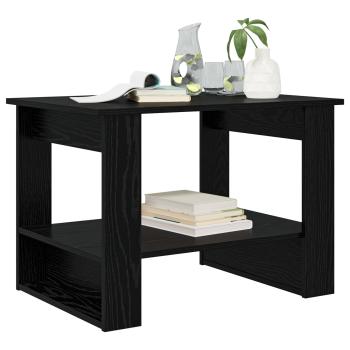 Couchtisch Schwarz Eichen-Optik 72 x 50 x 50 cm Holzwerkstoff