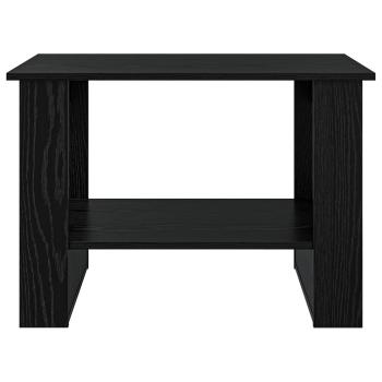 Couchtisch Schwarz Eichen-Optik 72 x 50 x 50 cm Holzwerkstoff