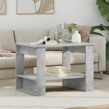 ARDEBO.de - Couchtisch Beton Grau 72 x 50 x 50 cm Holzwerkstoff