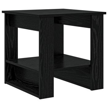 Couchtisch Schwarz Eichen-Optik 51 x 50 x 50 cm Holzwerkstoff