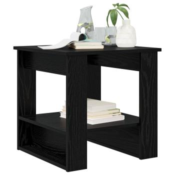 Couchtisch Schwarz Eichen-Optik 51 x 50 x 50 cm Holzwerkstoff