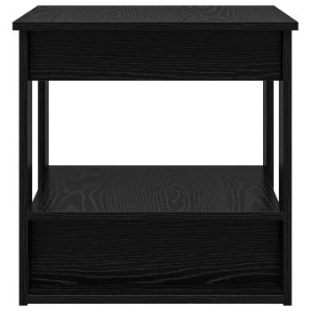 Couchtisch Schwarz Eichen-Optik 51 x 50 x 50 cm Holzwerkstoff