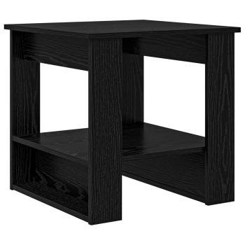 Couchtisch Schwarz Eichen-Optik 51 x 50 x 50 cm Holzwerkstoff