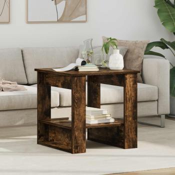 ARDEBO.de - Couchtisch Geräucherte Eiche 51 x 50 x 50 cm Holzwerkstoff