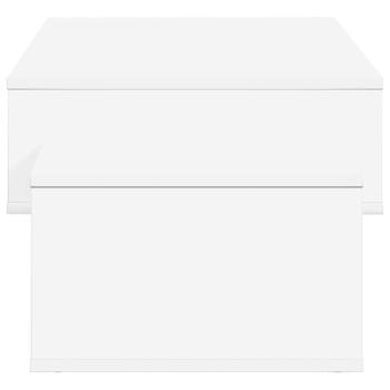 Couchtisch Weiß 105 x 50 x 32,5 cm Holzwerkstoff