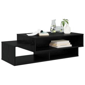 Couchtisch Schwarz Eichen-Optik 105 x 50 x 32,5 cm