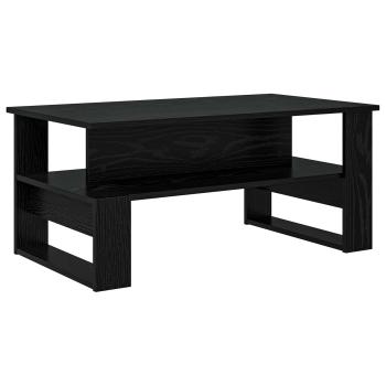 Couchtisch Schwarz Eichen-Optik 90 x 50 x 40 cm Holzwerkstoff