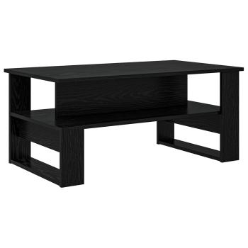 Couchtisch Schwarz Eichen-Optik 90 x 50 x 40 cm Holzwerkstoff